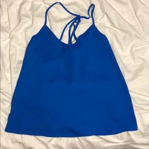 Blue tank top blouse